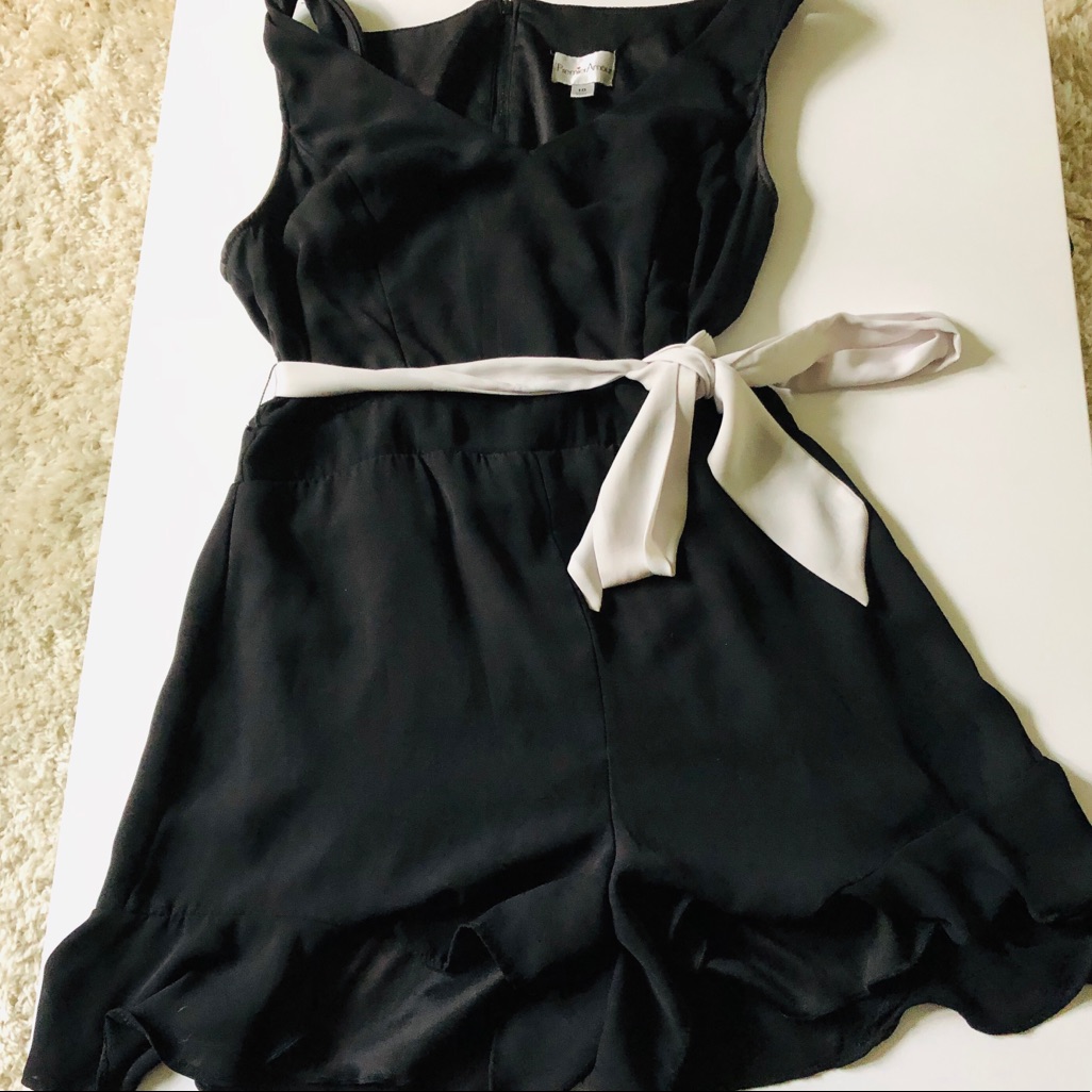 Stylish Black And White Romper